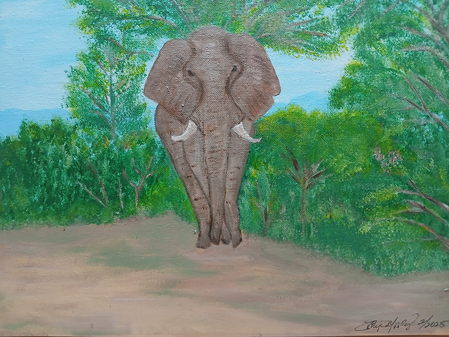 Bush Elephant Art