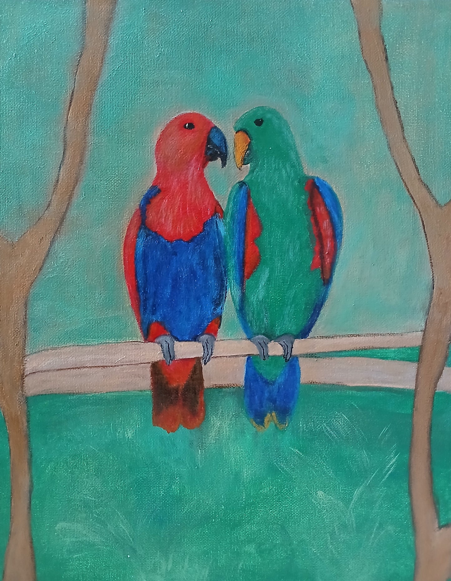 Eclectus Parrots Art