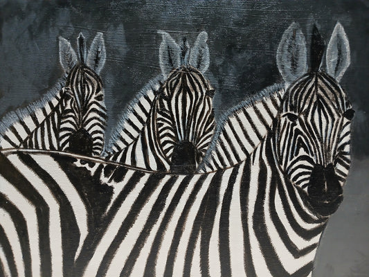 Zebra Family Art