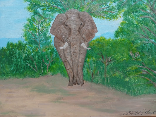 Bush Elephant Art