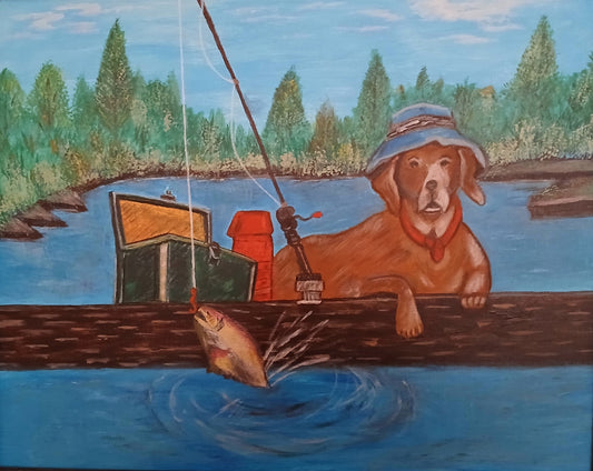 Doggie Gone Fishing